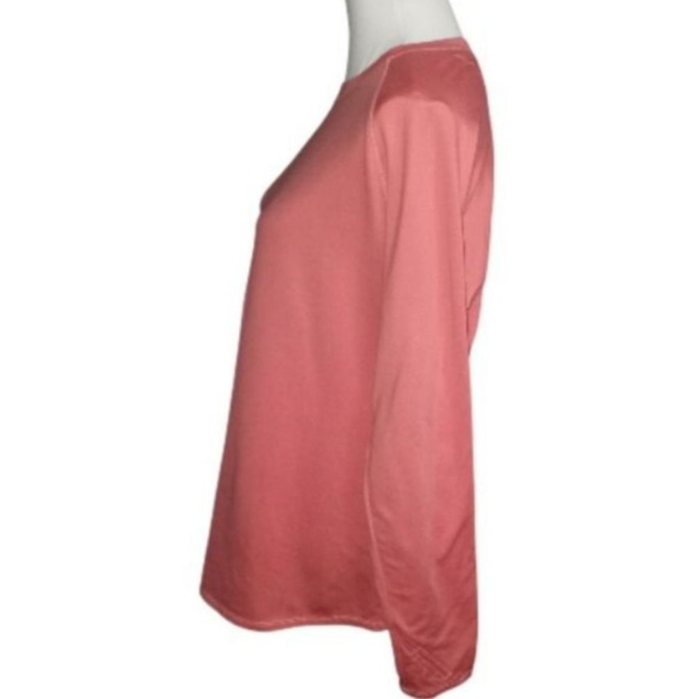 Cuddl Duds Women's Rose Long Sleeve Tee Sz.L EUC. - Picture 3 of 6